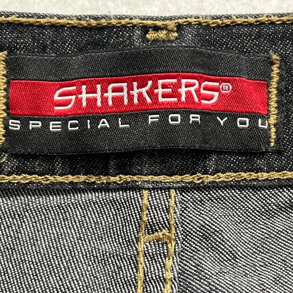 Shakers Women's Embellished Straight Stretch Black Denim Jeans Sz 29x33 Mid Rise - Picture 7 of 12